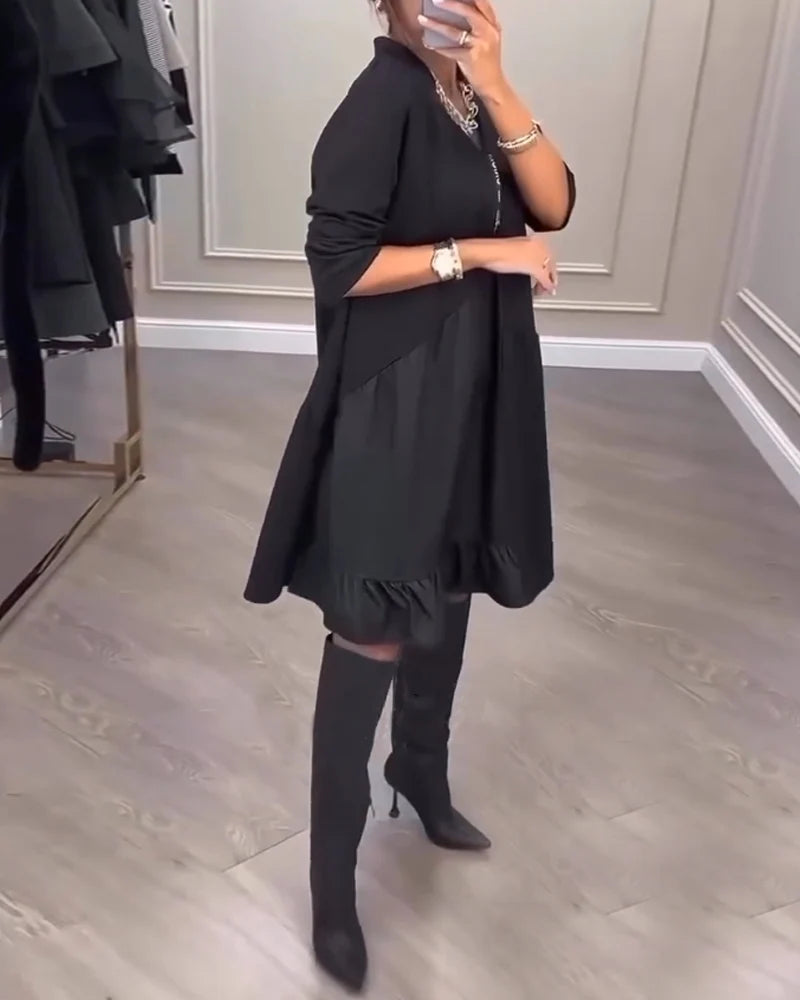 Meniška šaty V formos iškirpte-LT