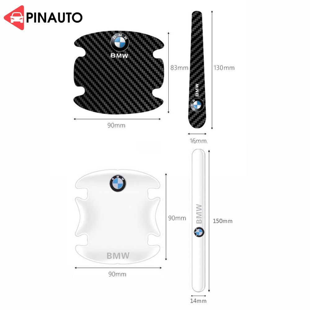 Individualūs durų rankenų uždangalai – atsparūs smūgiams ir įbrėžimams (uždengia priekines / galines 4 duris)-LT