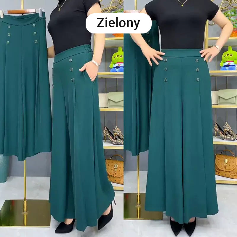 ✨Elegantné široké skladané nohavice-GR