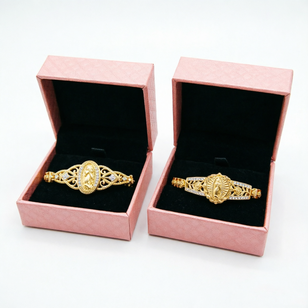 📿🌸 Elegancka bransoletka z ażurowym wizerunkiem Matki Boskiej – mistrzowska rzeźba – płatność przy odbiorze ✨✅
