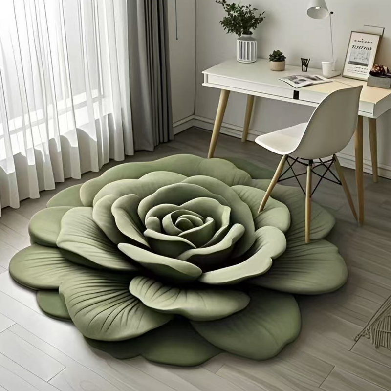 🔥 Oferta especial 🌺 Alfombra de suelo de tierra de diatomeas con diseño floral-ES