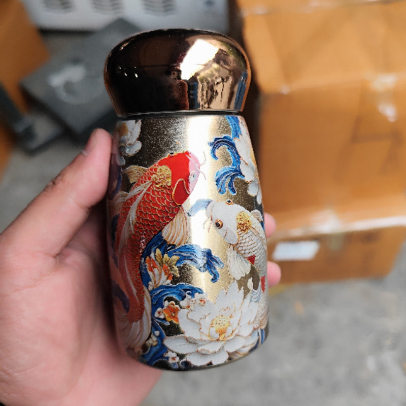 🧉Vintažinis nešiojamas išmanusis izoliuotas puodelis-LT