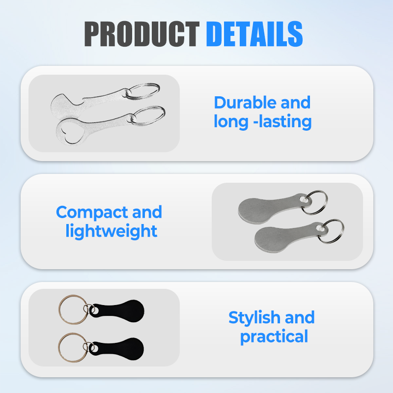 🔥Pirk 1, gauk 1 nemokamai🔥 Nerūdijančio plieno pirkinių krepšelio raktas-LT