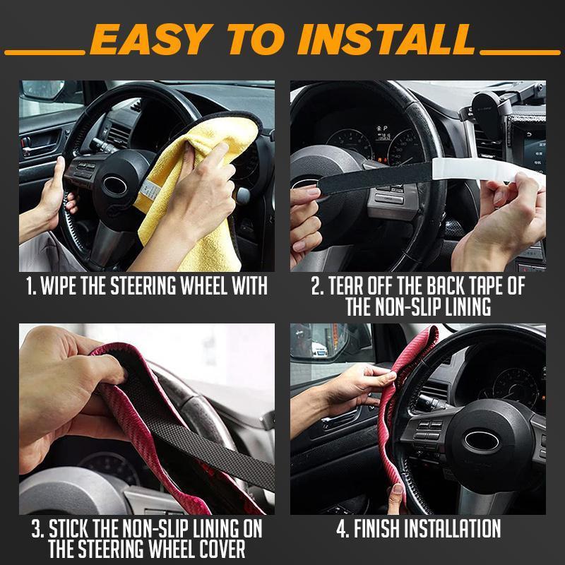 💥Riboto laiko akcija💥Neslystantis automobilio vairo uždangalas🚗-LT