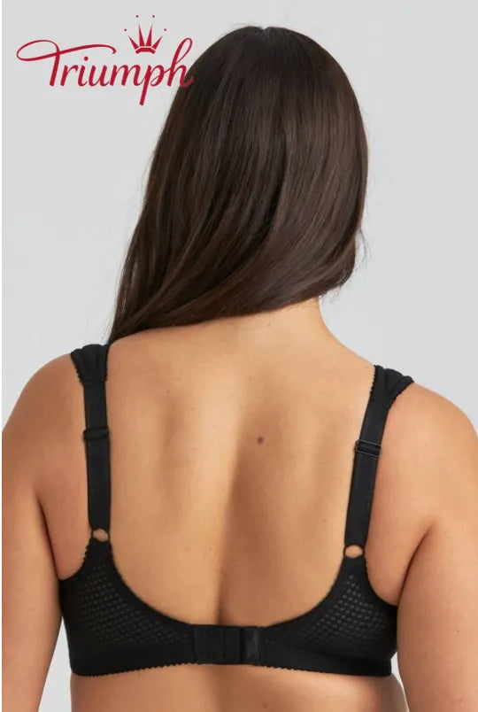 Triumph - 3 dalių komplektas 🔥 Patogi nėriniuota liemenėlė su raštu-LT