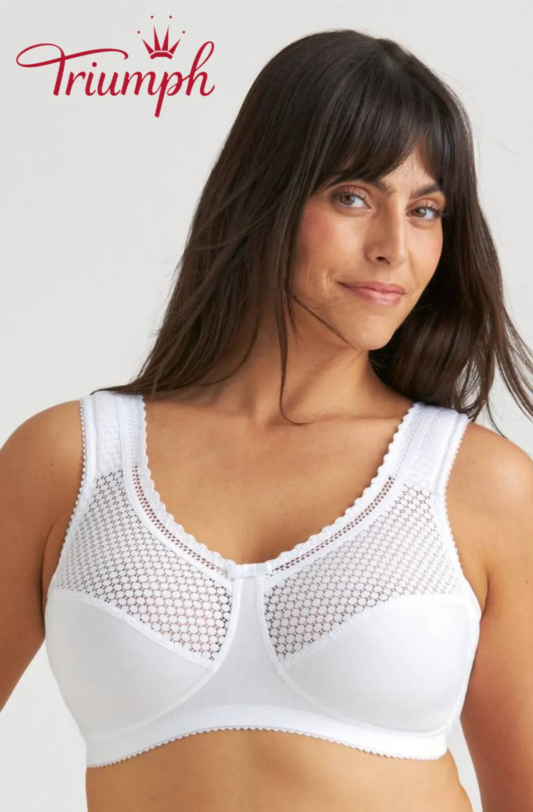 Triumph - 3 dalių komplektas 🔥 Patogi nėriniuota liemenėlė su raštu-LT