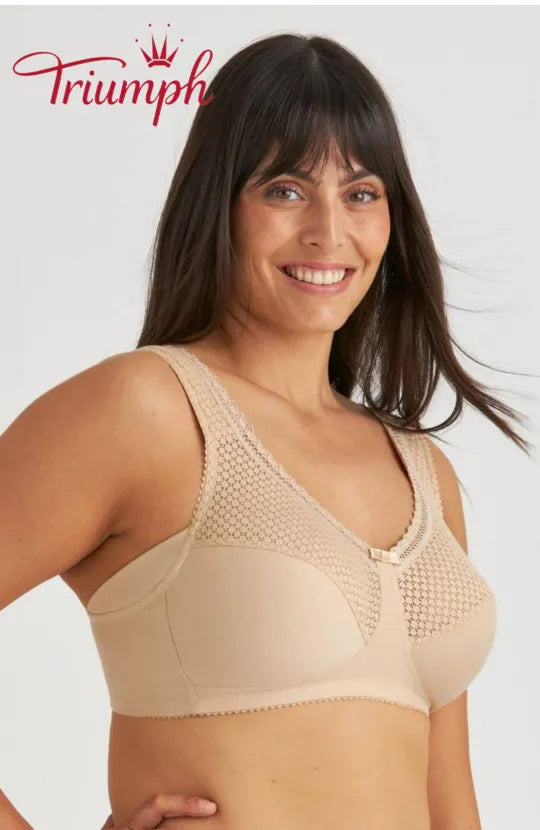 Triumph - 3 dalių komplektas 🔥 Patogi nėriniuota liemenėlė su raštu-LT