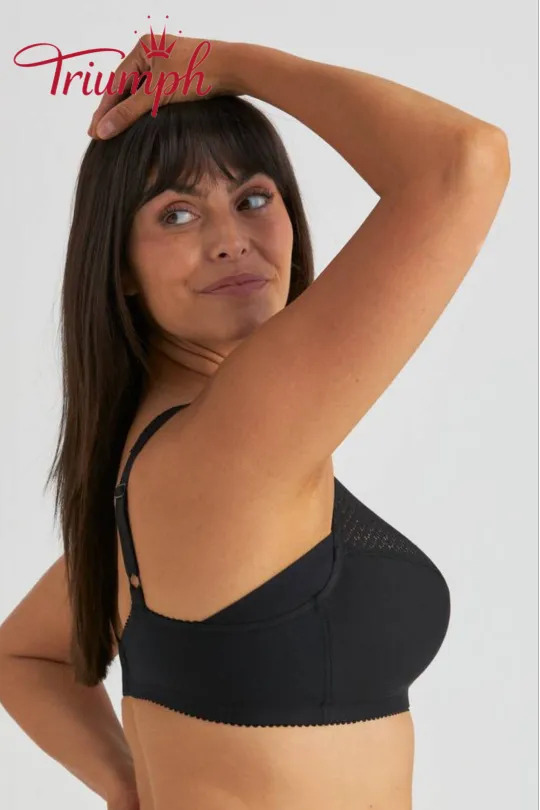 Triumph - 3 dalių komplektas 🔥 Patogi nėriniuota liemenėlė su raštu-LT