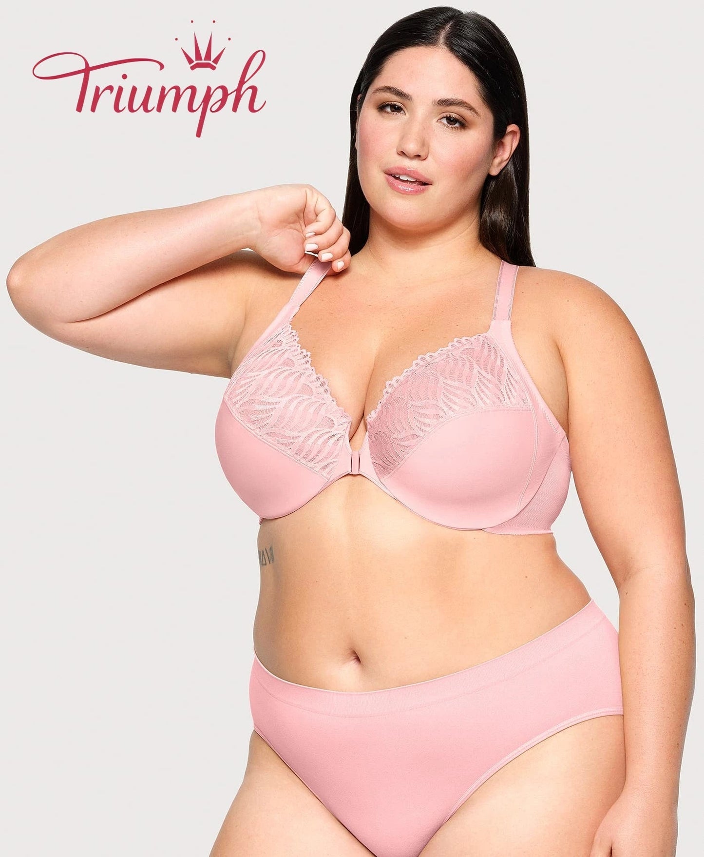 Triumph - (4 τεμ.) - 💖Σουτιέν με κλείσιμο μπροστά και λαιμόκοψη T-GR