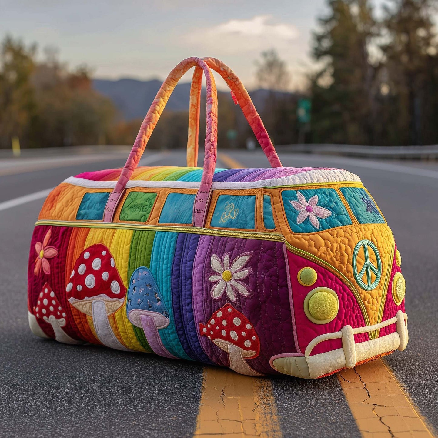 Torba podróżna Hippie Van Quilted