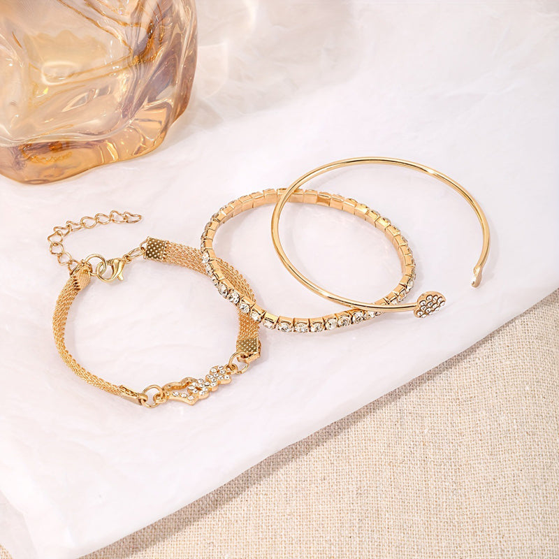 Trzyczęściowy zestaw bransoletek w stylu boho