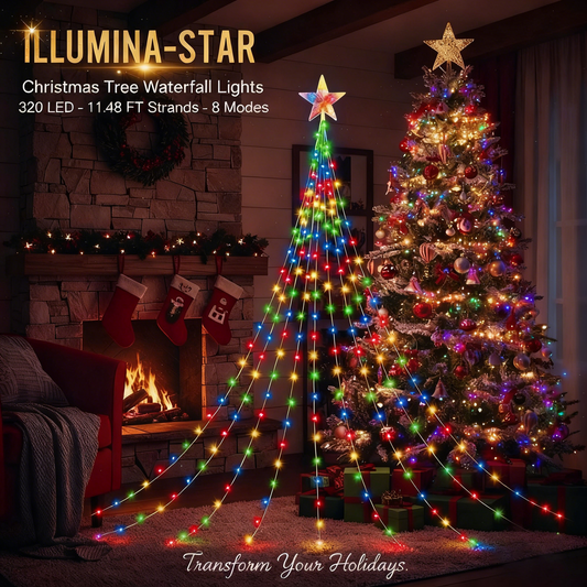 🎁Ankstyvas šventinis išpardavimas su 50 % nuolaida🎄„Starlight Cascade“ kalėdinės lemputės-LT