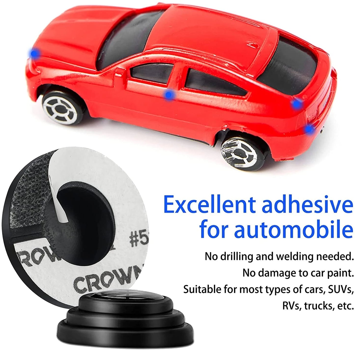 Dvigubo bėgelio automobilio durų pagalvėlė su dideliu elastingumu ✨20 vnt.✨-LT