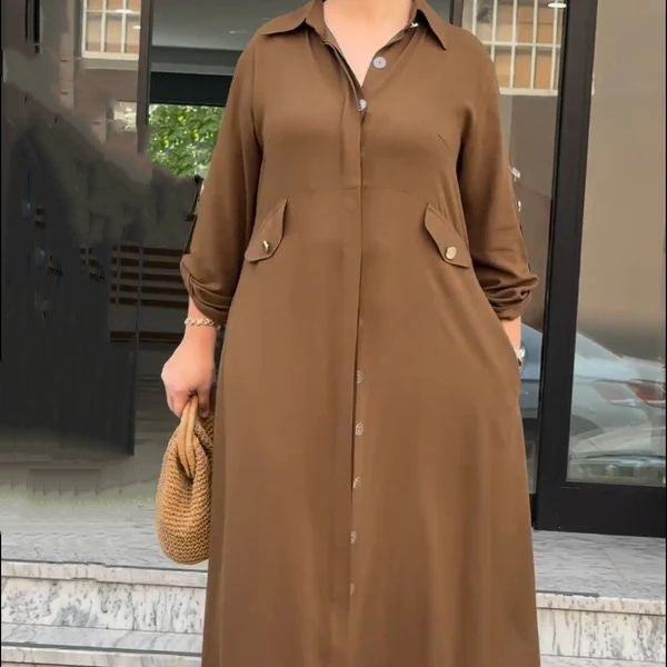 Dviejų dalių rinkinys užsegamas marškiniais ir plačiomis kelnėmis-LT