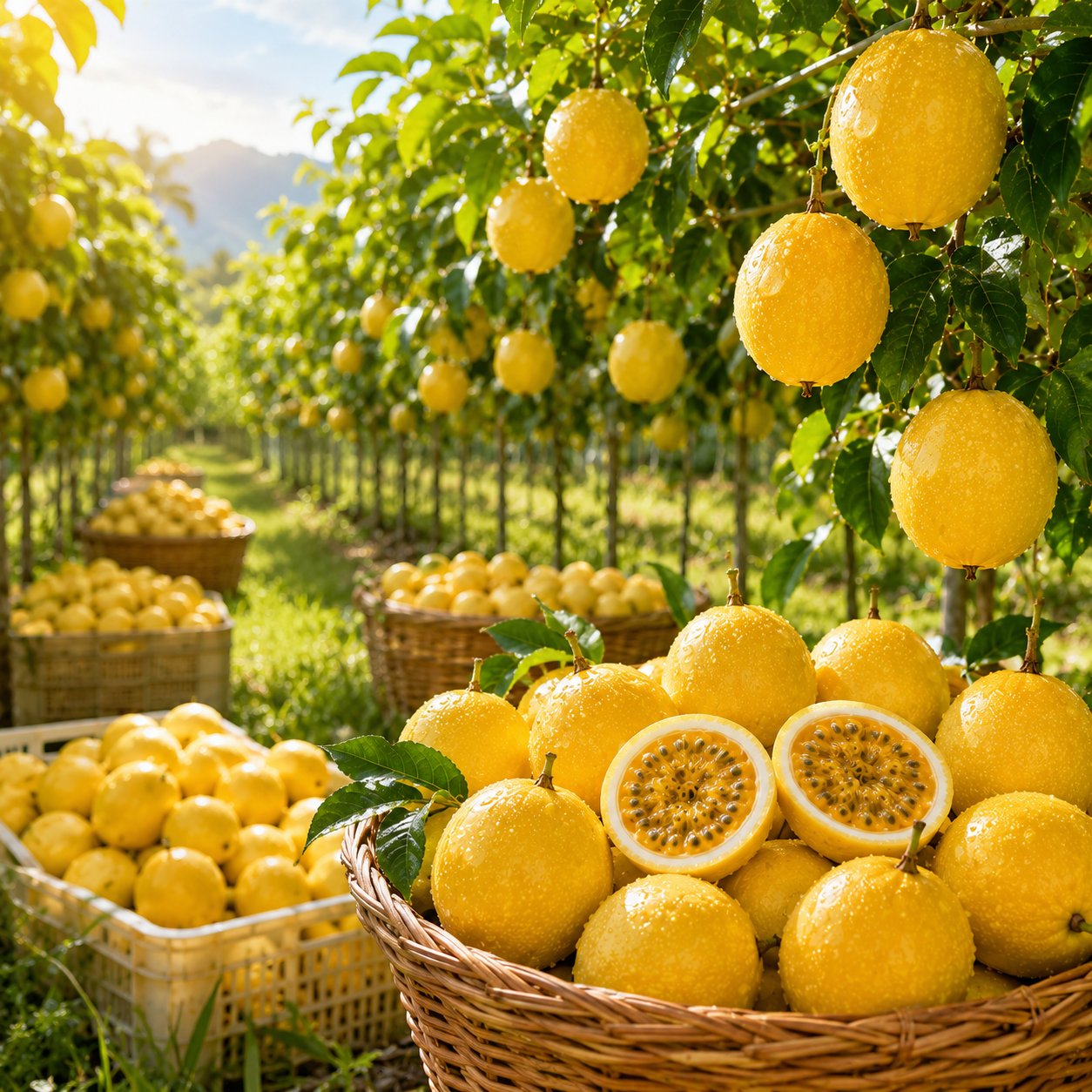 Nasiona marakui Golden Passion Fruit – uprawiaj słodką, egzotyczną marakuję w domu 🌟