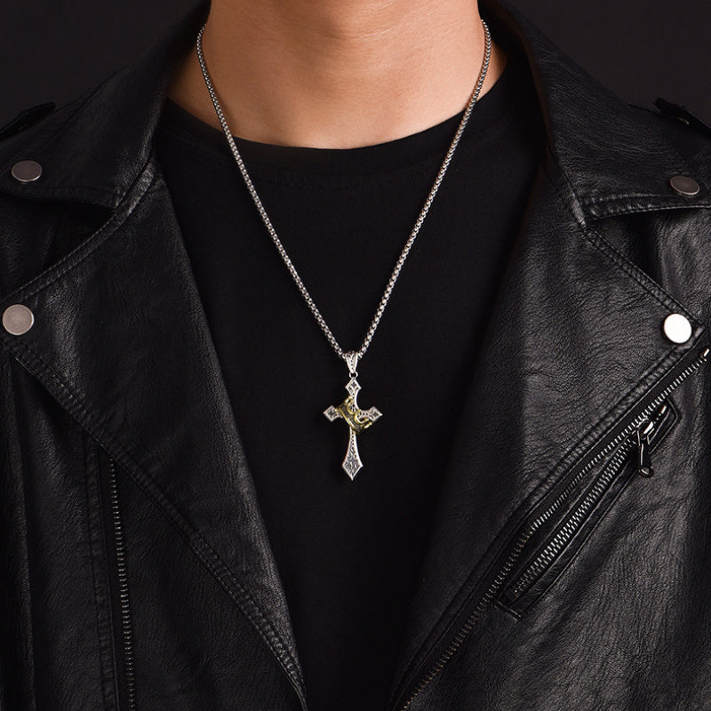 Pakabukas su Karalystės kryžiumi ir karūna-LT