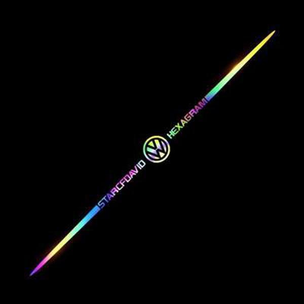 3D spalvoti lazeriu atspindintys automobilių lipdukai, 4 vnt.-LT