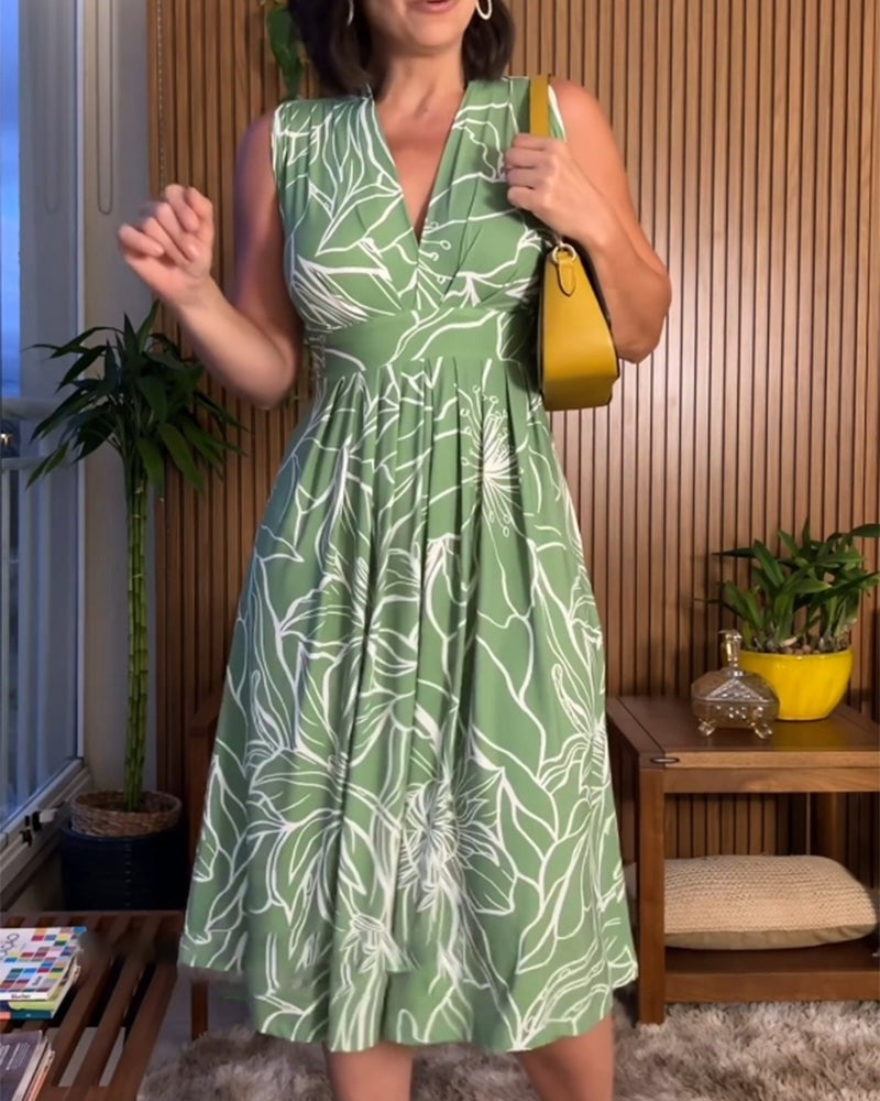 💃Šaty vo veľkosti Pilniaus sú rankovių V formos iškirpte, uzavreté juosmeniu 