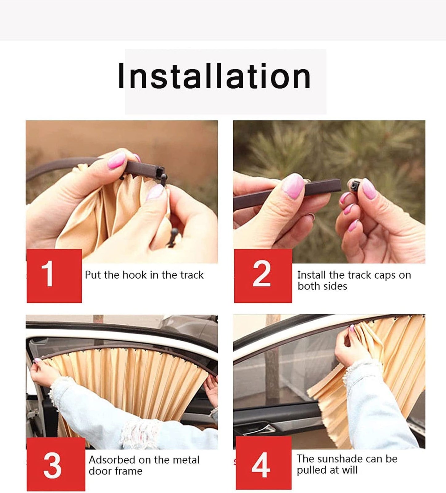 🔥Universalus magnetinis saulės skydelis automobilio šoniniam langui-LT