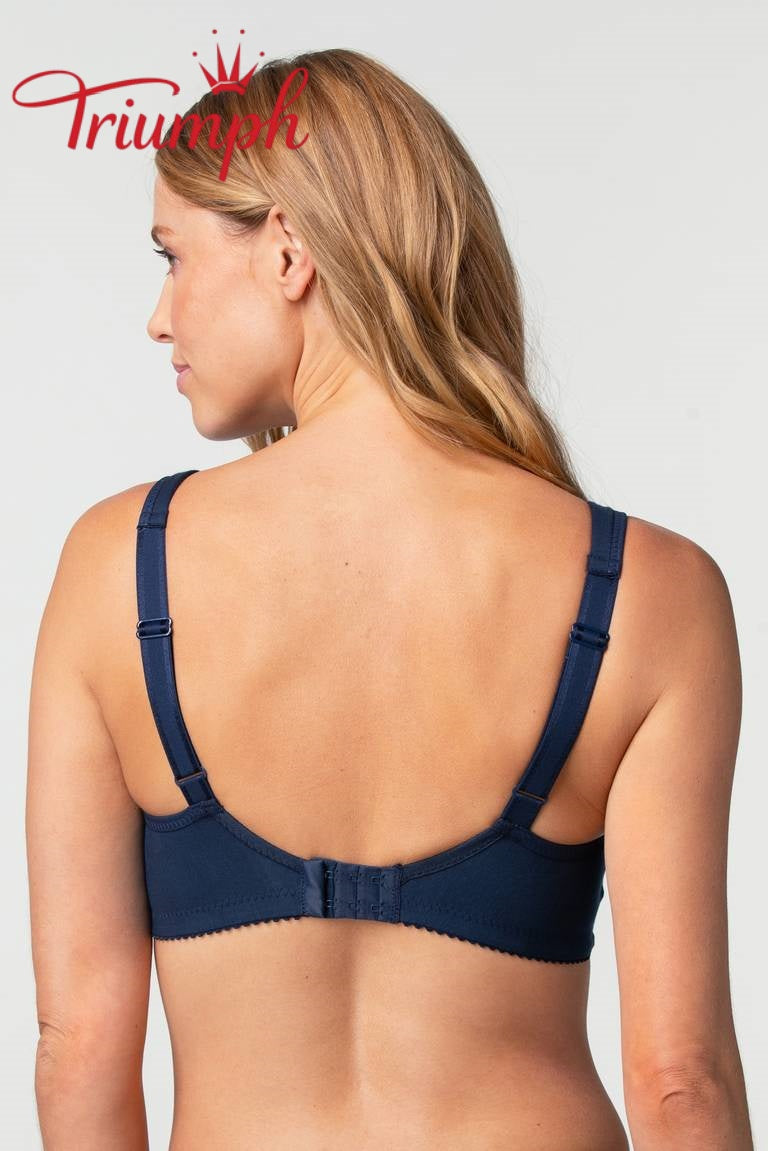 Komplet Triumph® 4-częściowy 🥰 Biustonosze z czystej bawełny z haftem — dostępne w różnych kolorach i rozmiarach