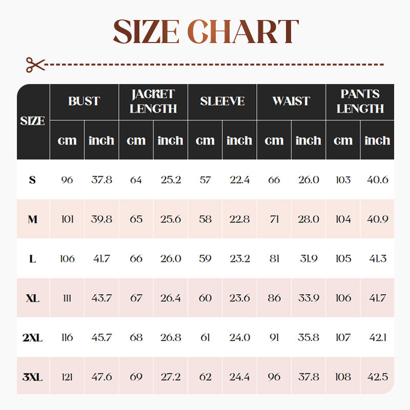 Čudovit blazer, udobna podloga in široke hlače (3-delni)-SI