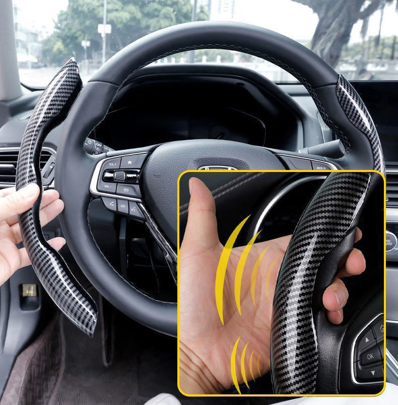 🔥Νέο κάλυμμα τιμονιού από ανθρακονήματα γενικής χρήσης (2 τεμάχια)❗Ταιριάζει σε όλα τα μοντέλα-GR