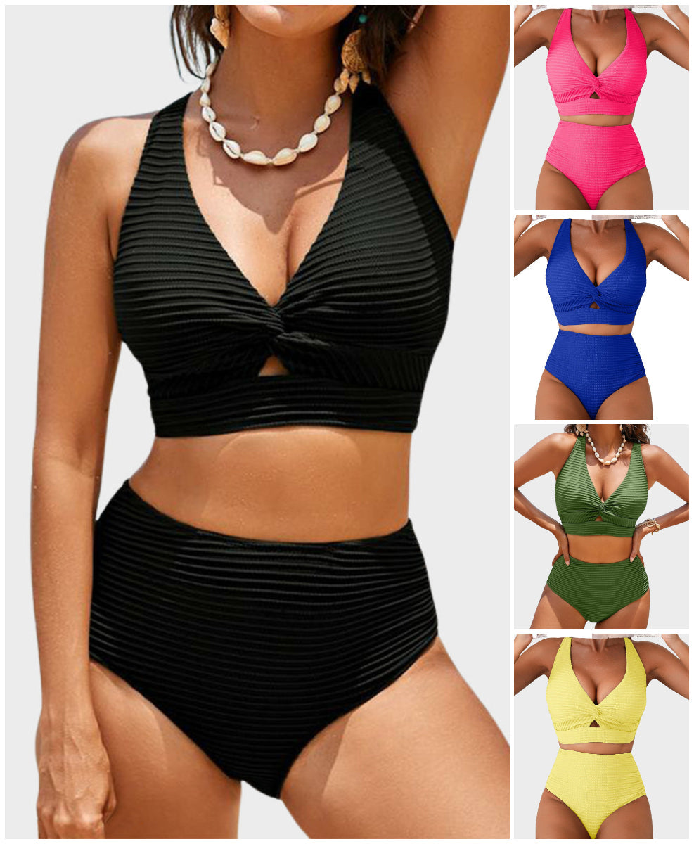 👙Σετ μπικίνι με ψηλή μέση-GR