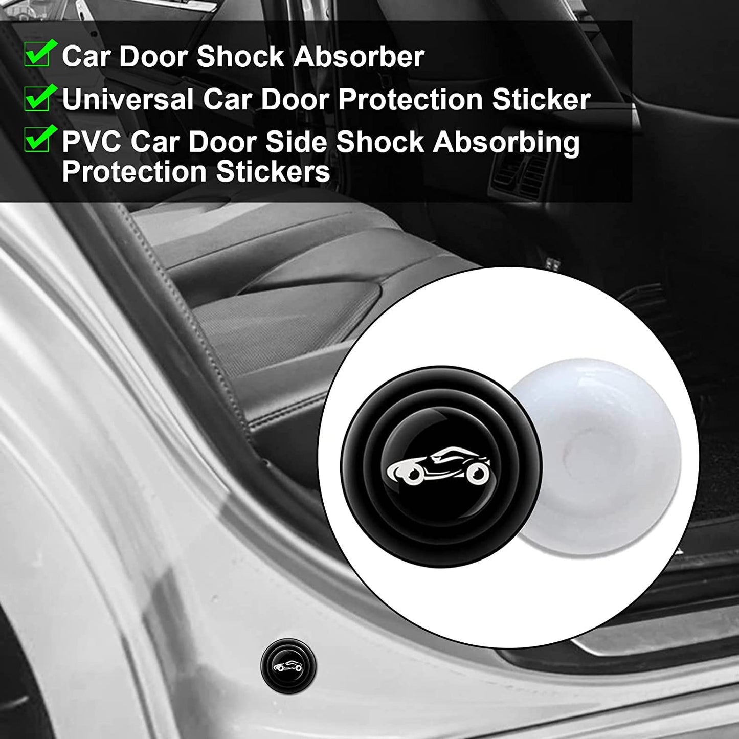 Dvigubo bėgelio automobilio durų pagalvėlė su dideliu elastingumu ✨20 vnt.✨-LT