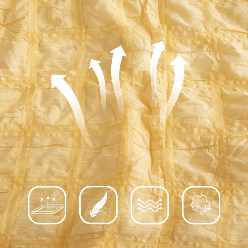 ✨ Skvelá hodnota✨ Icy Seersucker Summer Cool Quilt Lace 4-dielna súprava 