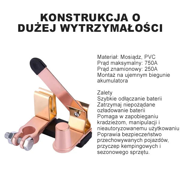 Prerušovač maestro del poste cuchilla superior