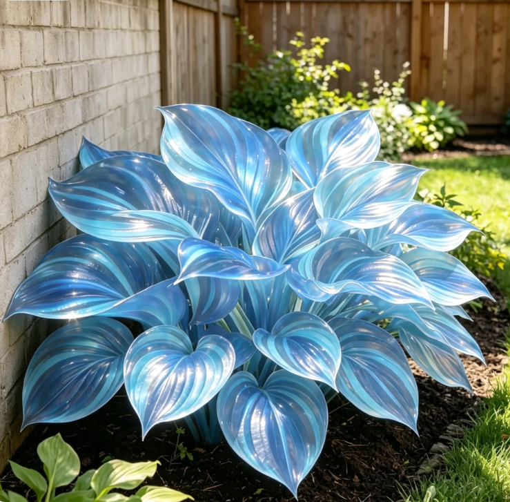 💎 Rzadka, wielokolorowa, opalowa hosta 🌿 Oszałamiające liście, które błyszczą przez cały sezon