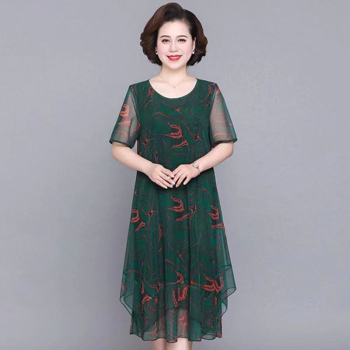 🌺Κομψά, χαλαρά φορέματα από σιφόν σε μεγάλα μεγέθη-GR