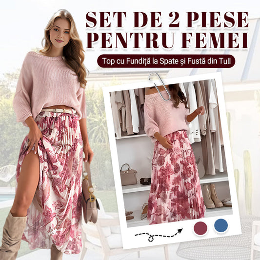 🔥Τοπ με στρογγυλή λαιμόκοψη σε ριγέ τυπωμένο krilo-SI 