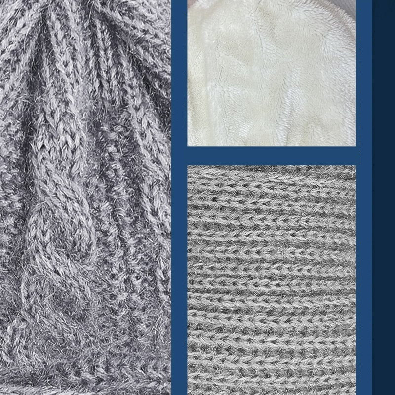 Protección auditiva integrada, gorro cortavento, bufanda.