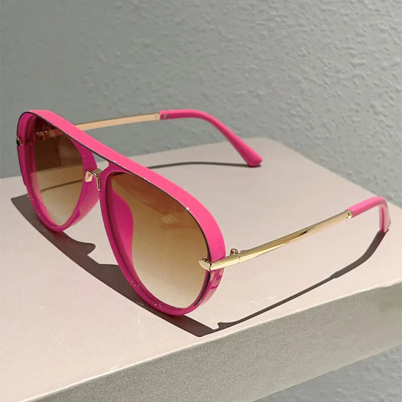 📢📢50% taniej!! ⏰Damskie okulary przeciwsłoneczne w stylu retro z podwójnym mostkiem
