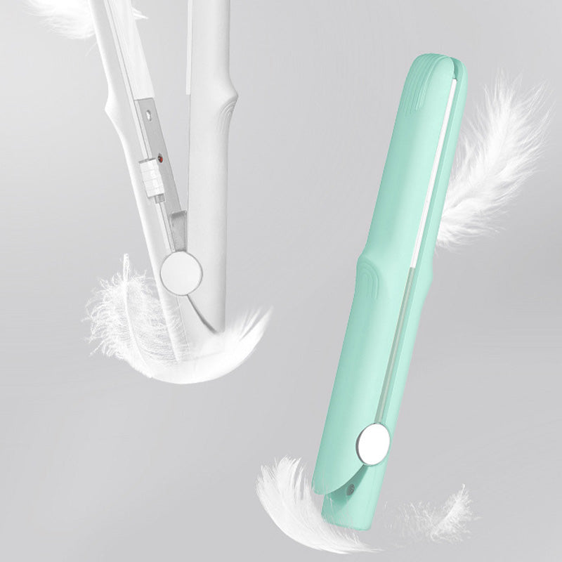 💟Μίνι βουρτσάκι για μπούκλες και σίδερο ισιώματος 2 σε 1 για ίσιωμα μαλλιών✨-GR