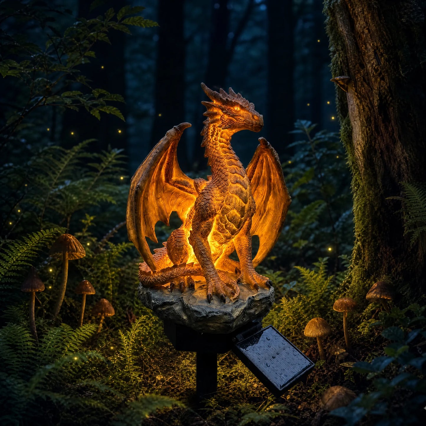 Lampa ogrodowa solarna Dragon's Legacy Golden Embers