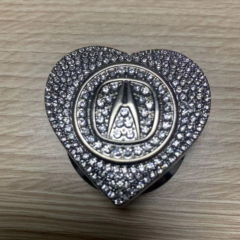 Προσφορές 2025🔥Προστατευτική θήκη με κουμπί σε σχήμα καρδιάς, διακοσμημένη με διαμάντια-GR 