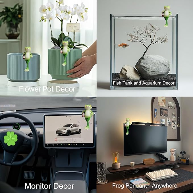 🔥 IŠPARDAVIMAS 🐸🍷 Kabantis vazono papuošalas – varlė-LT