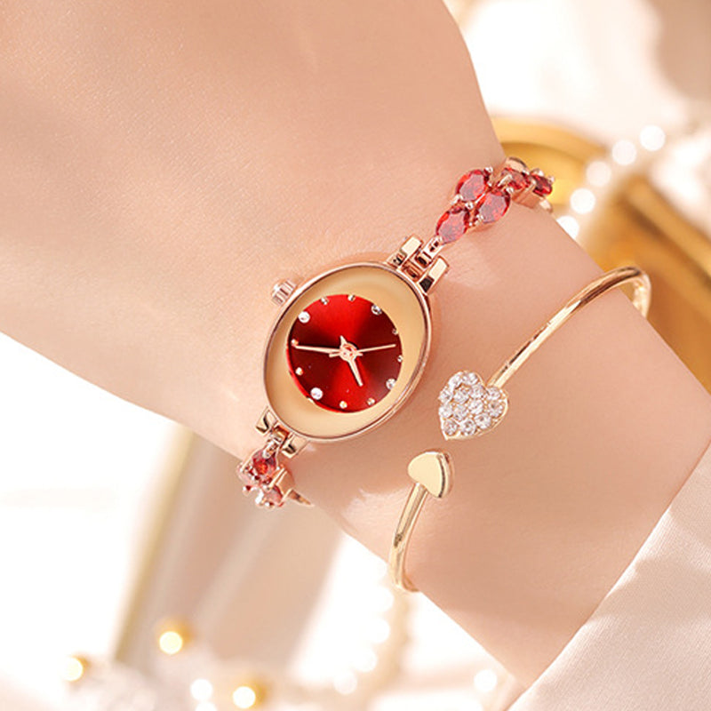 Γυναικείο πολύχρωμο ρολόι βραχιόλι ζιργκόν-GR