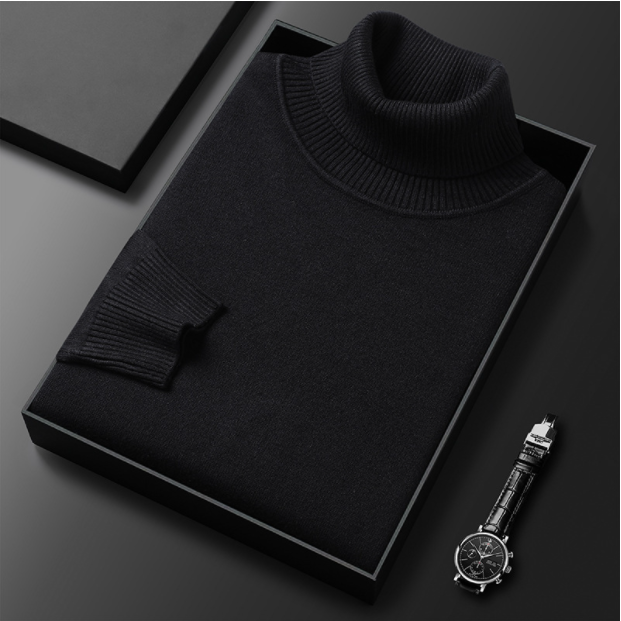 Męski sweter premium w jednolitym kolorze