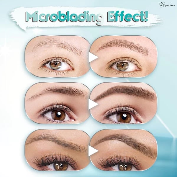 Vandeniui odolný 3D Microblading antakių rašiklis (2 ks)-LT