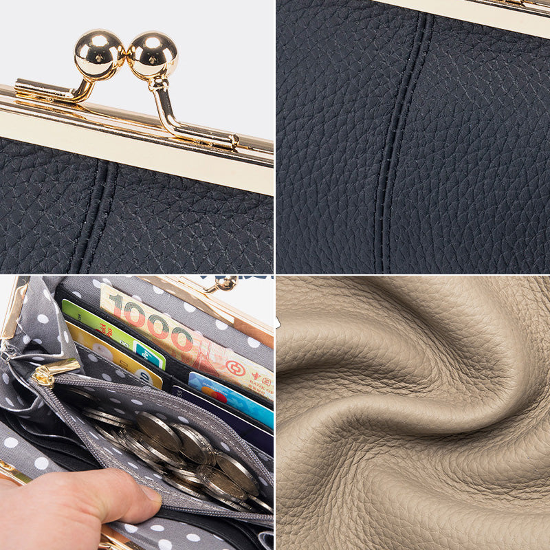 Μακρύ πορτοφόλι από γνήσιο δέρμα-GR