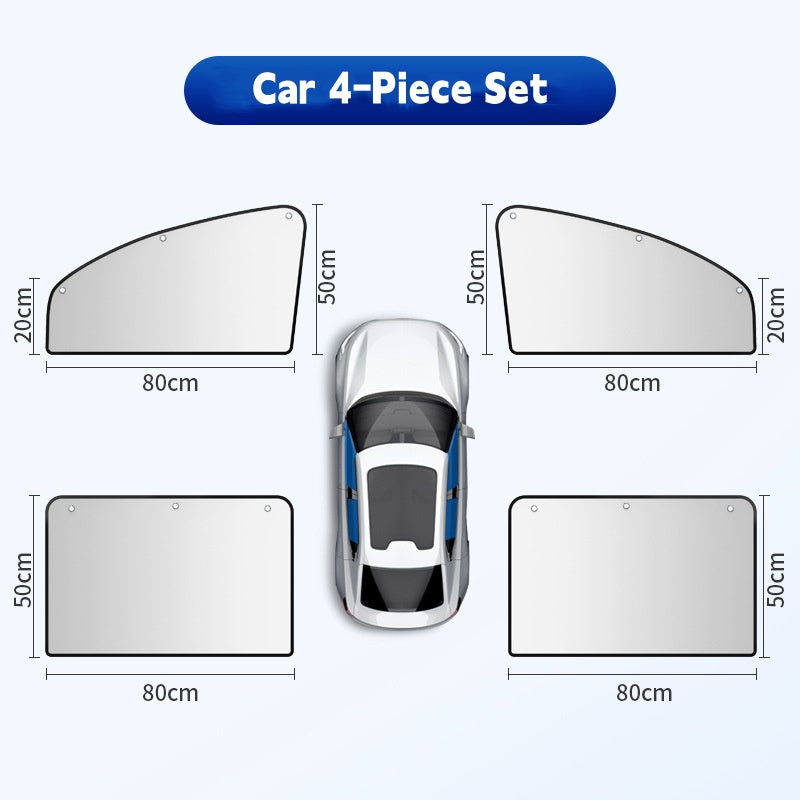 Automobilio lango apsauginis skydelis nuo saulės (universalus visiems transporto priemonių modeliams)-LT
