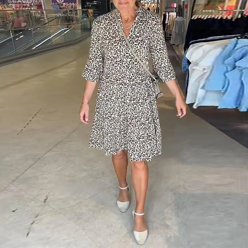 Leopardo rašto suknelė-LT