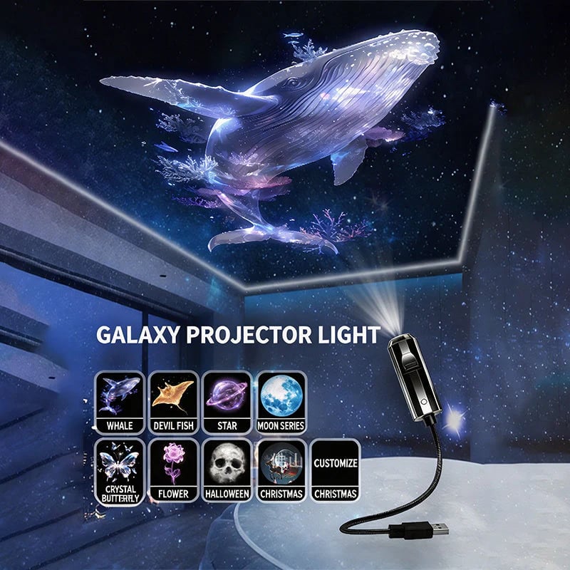 Projektor USB Galaxy i Moon Night Light