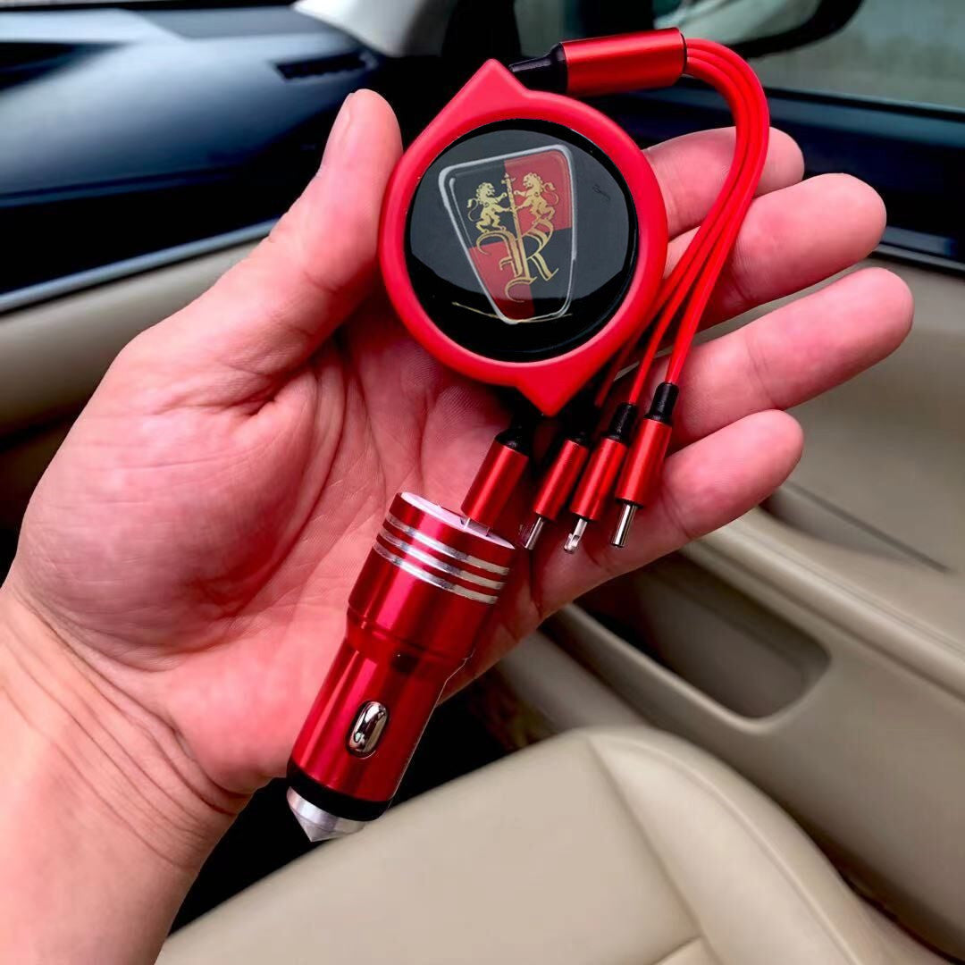 Αποσπώμενο καλώδιο δεδομένων αυτοκινήτου 3 σε 1 + δωρεάν φορτιστής αυτοκινήτου-GR