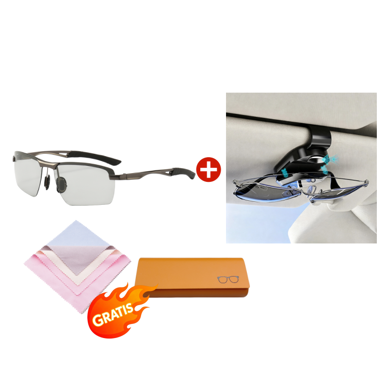 🕶️☀️Okulary przeciwsłoneczne zewnętrzne fotochromowe polaryzowane – Dostosowują się do światła, redukują odblaski
