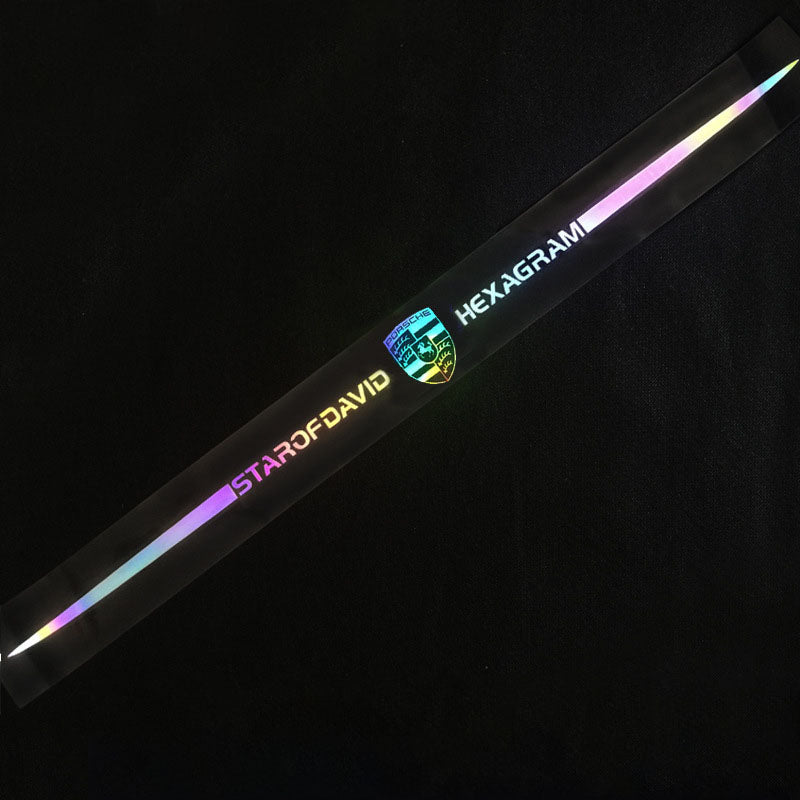 3D spalvoti lazeriu atspindintys automobilių lipdukai, 4 vnt.-LT