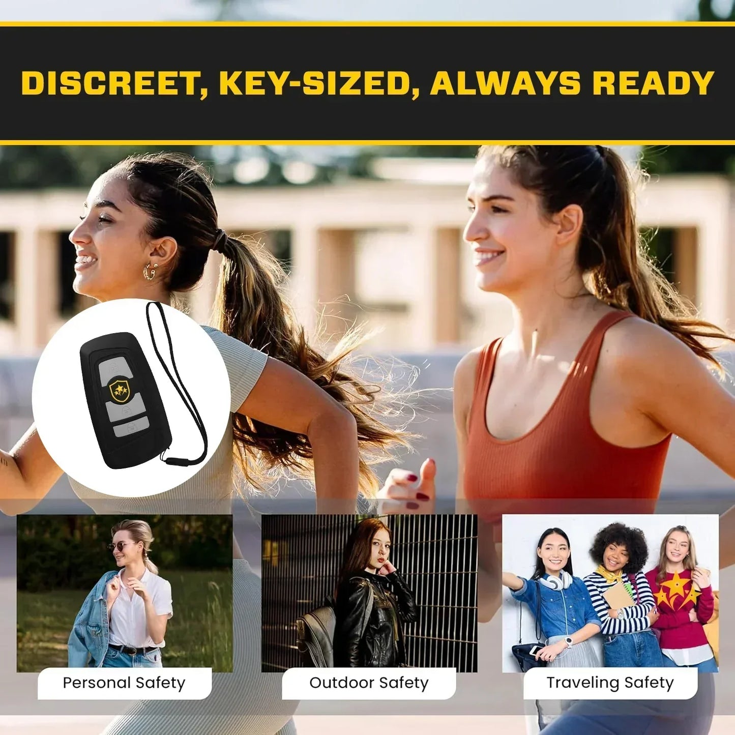 🔥 ⚡️ VOLTIC V77 3 viename elektrošoko pistoletas, žibintuvėlis ir signalizacija automobiliui-LT